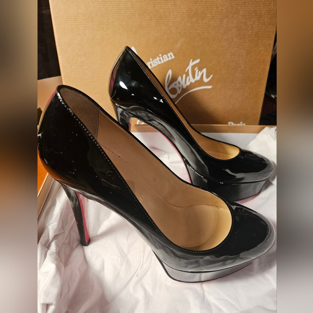 Christian Louboutin Bianka 120 shoes heels blank, size 37.5, like new condition